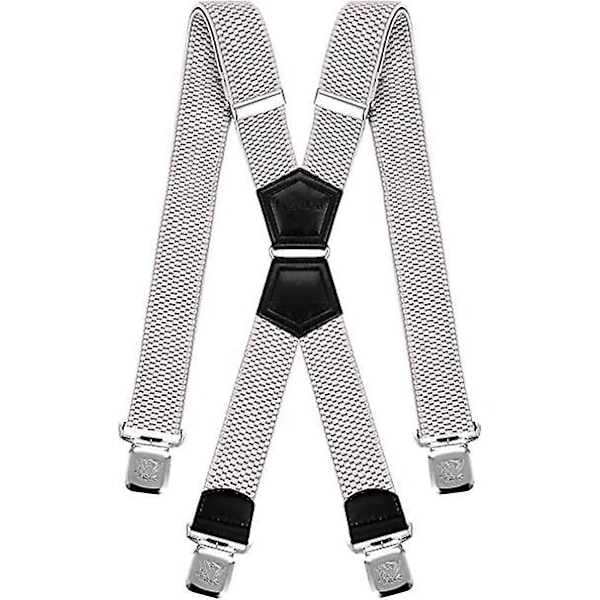 Curry Stripe Herr Suspender - One Size Fits All, Starka Klämmor, Olika Färger