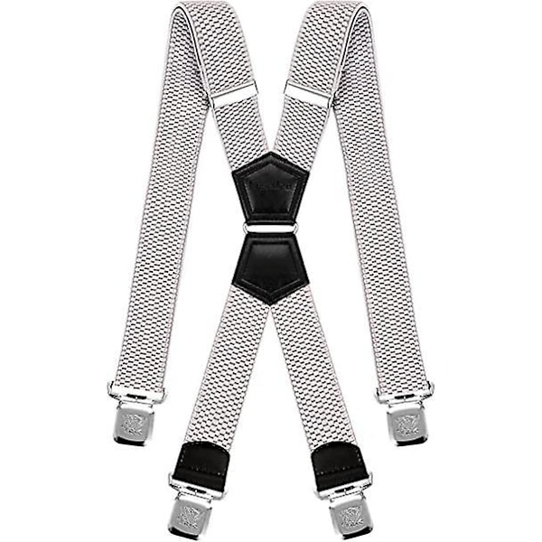 Curry Stripe Herres Suspender - One Size Fits All, Stærke Clips, Forskellige Farver