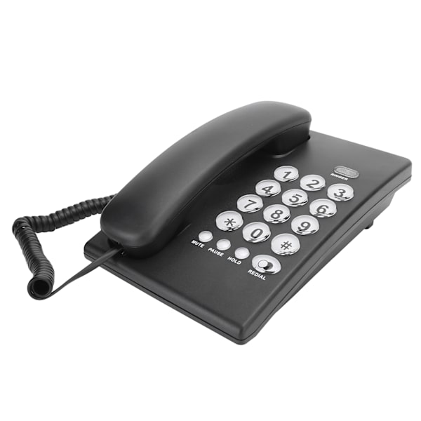 KXT504 Bærbar familievirksomhed Kontor Fast fastnet blitzfunktion Telefon ABS Sort