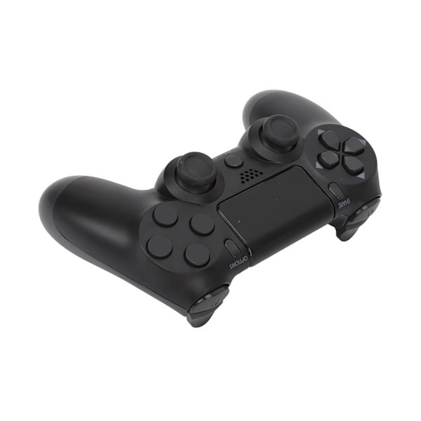 Trådlös spelkontroll Multifunktionell dubbelvibrations Bluetooth-gamepad för PS4-spelkontroller Svart
