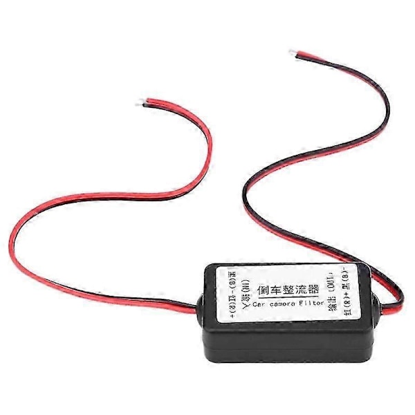 12V Bil Backkamera Likriktare Relä Kondensator Filterkontakt kompatibel med Backlins Anti-Interfe