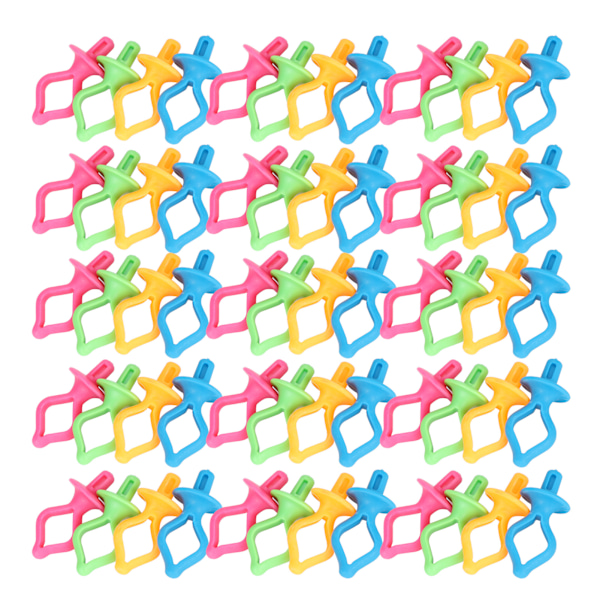 60 stk. spolesikring clips, silikone, anti-drop, brystvorteformet, til syning og broderi