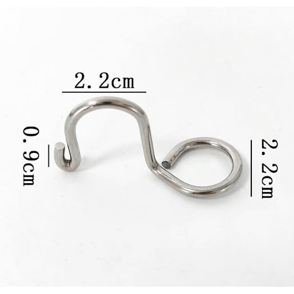 45 stk. Tøjbøjleforbindelseskroge Metalbøjleforlængerkroge Mini Kaskadebøjlekrog Metal Tøjbøjleforlængerclips til Fløjl Plast Wo