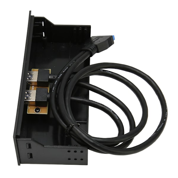 5,25\" frontpanel med 2 USB-porte, optisk drev, frontpanel USB 3.0 til 19-pin metal optisk drevbås til PC-computerkabinet