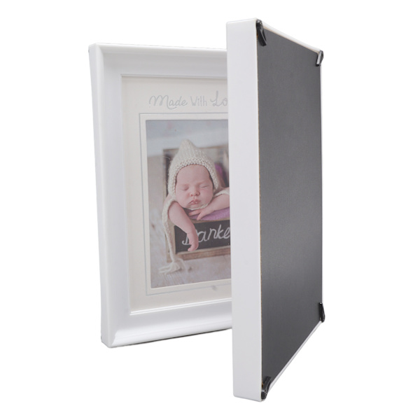 Baby håndaftryk fodaftryk sæt plast densitetsplade attraktiv dekorativ 31,5x20,7x1,7cm udvidede baby print rammer nyfødte