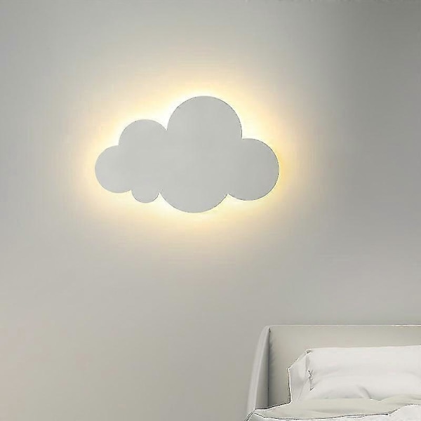 Söt Design Moln Dimbar LED Vägglampa 220v (vit)