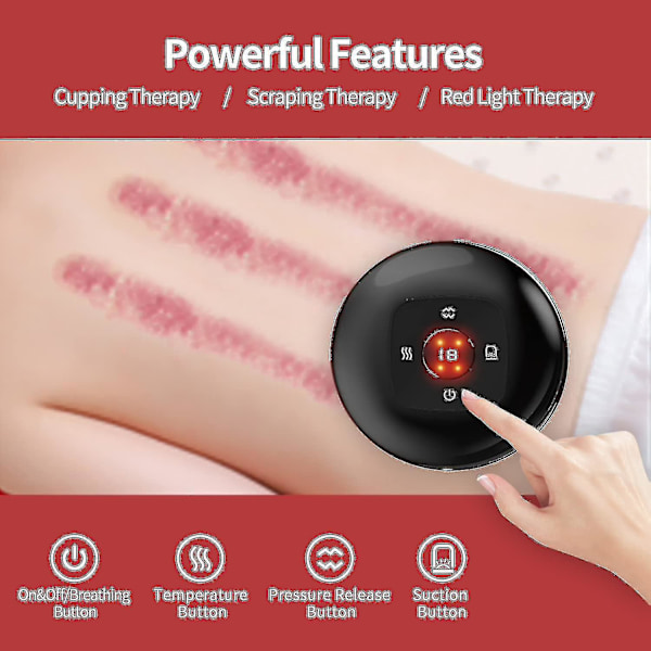 Dynamisk koppningsterapisats - 3-i-1-cellulitmassager och vakuumterapimaskin