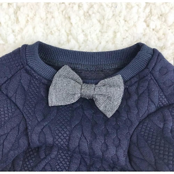 Hunde Sløjfe Sweater Kæledyrstøj Jakker Hundetøj Sødt Kæledyrstøj Varme Hunde Sweaters Katte Tøj Hvalp Fransk Bulldog tøj Mops tøj (M)