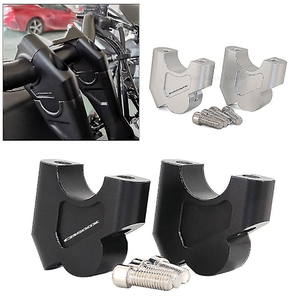 28mm Moottoripyörän Ohjaustangon Nostin Kiinnike Adapteri Hondalle CB500X 2020 Musta