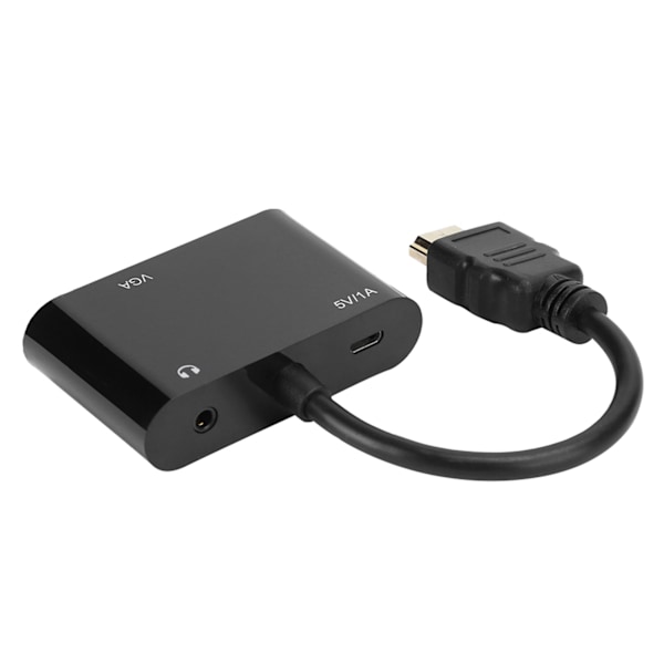 Videokonverter HDMI til HDMI/VGA/Micor Strømforsyning 3,5mm 4K HD Samtidig Visning