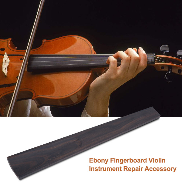 1Pc Ebony Gripebrett Fiolin Instrument Reparasjon Tilbehør for 4/4 størrelse fioliner