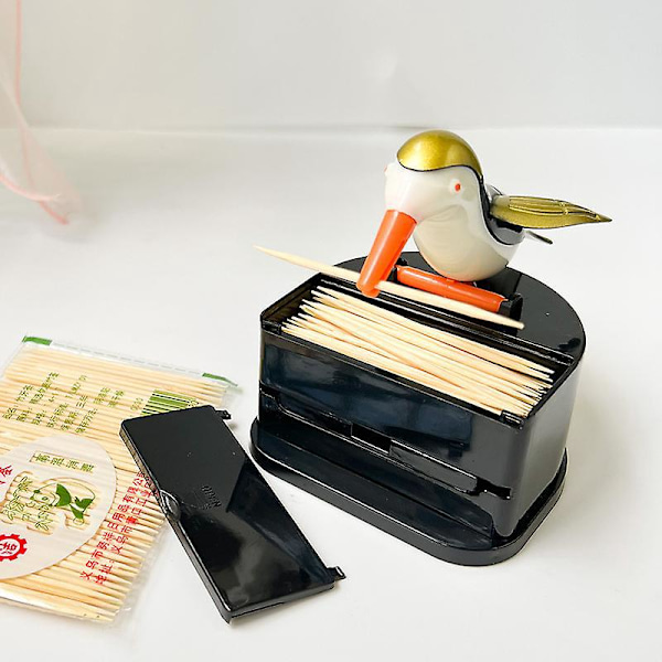 Automatisk Tandpetare Dispenser - Bekväm Tandpetare Förvaringslåda