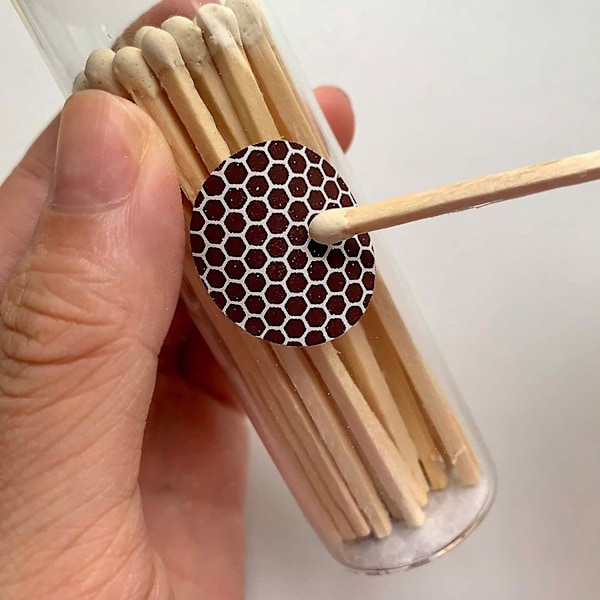 Tändsticksplån med självhäftande honungskakemönster 2,7 cm cirkel, 28 st