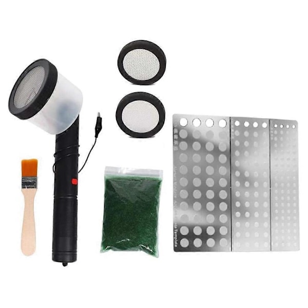 Flocking Kit Statisk Græs Applikator med Håndtag til DIY Modellering