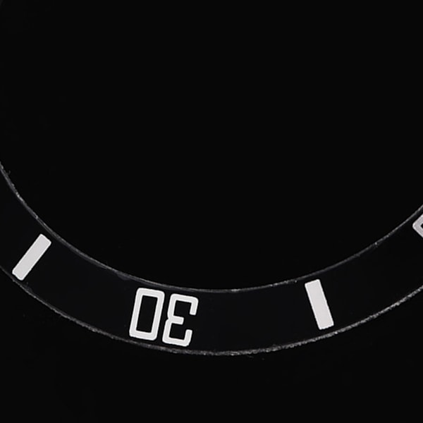 Klocka Armbandsklocka Aluminium Material Loop Bezel Insert Ring Ersättningsdel (Svart)
