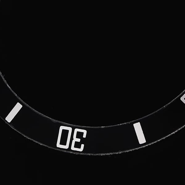 Klocka Armbandsur Aluminium Material Loop Bezel Insert Ring Ersättningsdel (Svart)