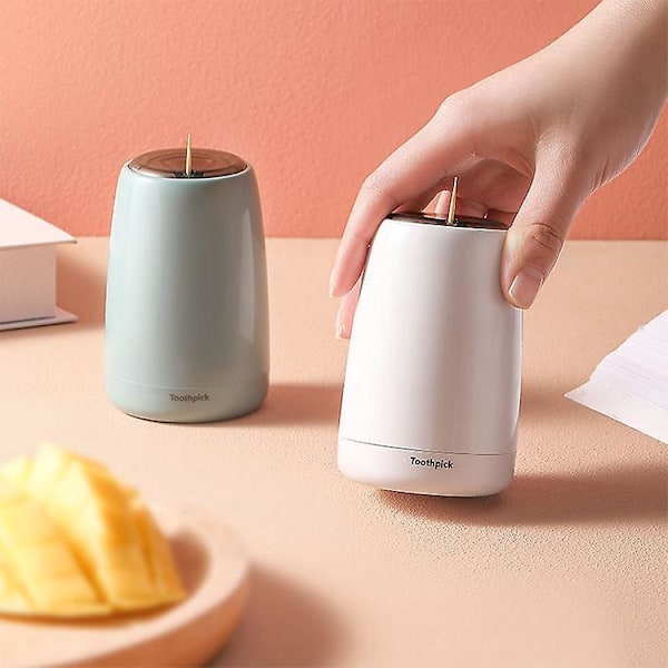 Automatisk Tandpetare Dispenser Bärbar Tandpetare Behållare för Hemmet