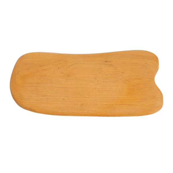Træ Gua Sha Board Komfortabelt greb rektangulært Ergonomisk bærbart skrabemassageværktøj til kropsskønhed