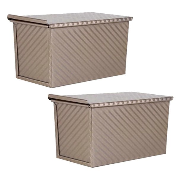 2-pack non-stick limpa brödform med lock, bakform i kolstål