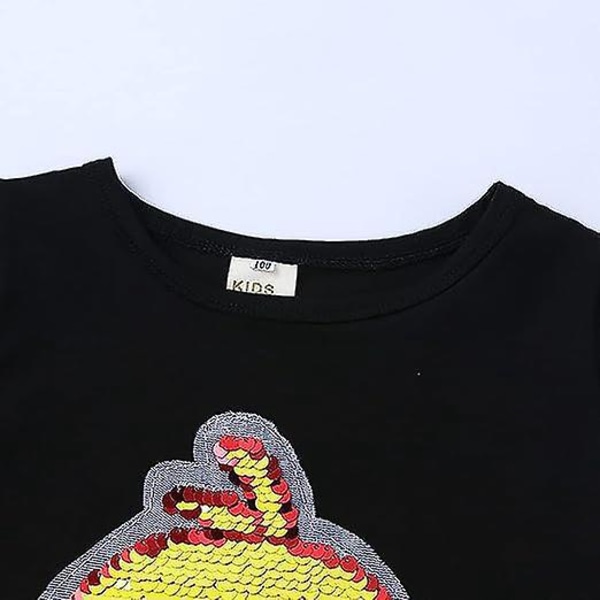 Baby Girls Duck Sequin Flip T-shirt 110cm