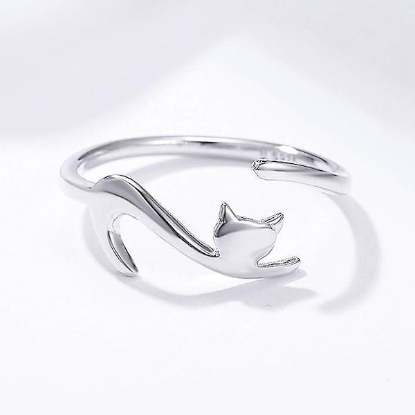 925 Sterlingsølv Justerbar Hummingbird Ring med sølv Cubic Zirconia - lekre smykker for kvinner og jenter