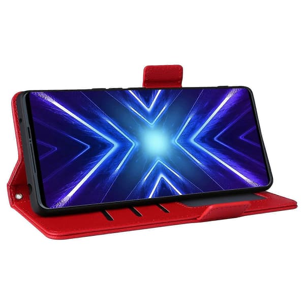 Puhelinkotelo HTC U24 Pro 5G -nahkakotelo, punainen Red HTC U24 Pro 5G