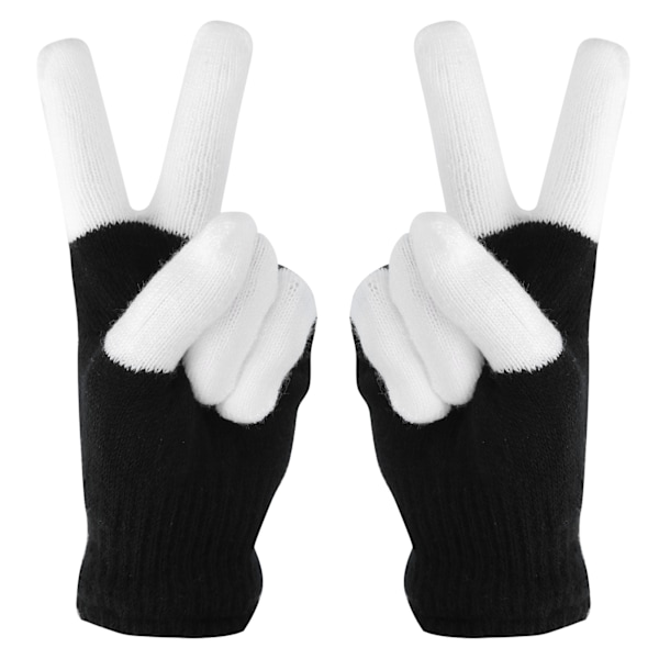 LED-hansker Fingerlys som blinker 6 moduser Pustende elektriske LED-blinkhansker