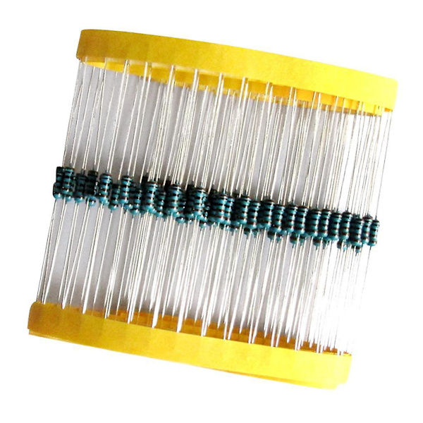 100 Stycken Ringar Hög Precision 1% Metallfilmresistor 0.25W 1K Ohm