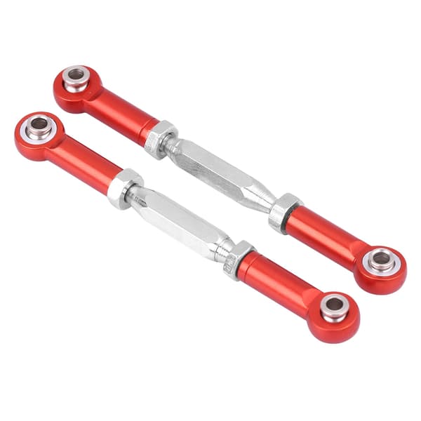 Aluminiumslegering affjedringsarm forbindelsesstænger til HIMOTO E10MTL E10MT E10BP 1/10 RC bil (rød)