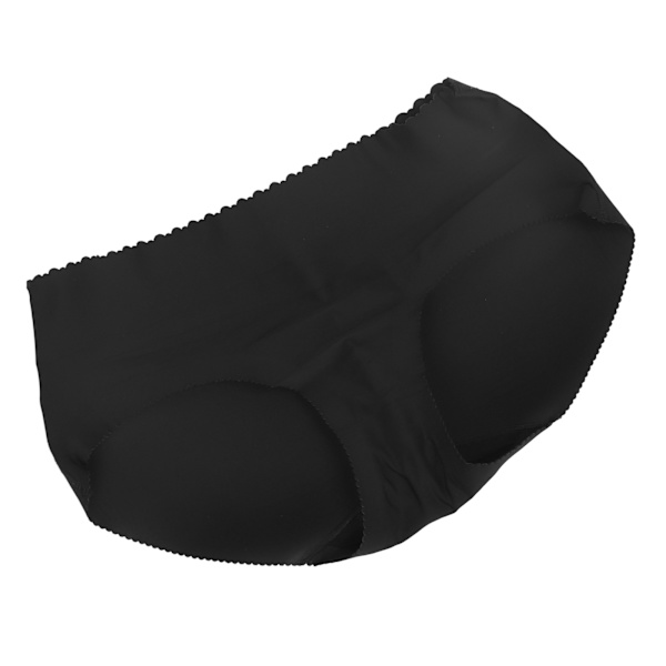 Butt Lifter Trosor Höft Vadderade Seamless Low Rise Push Up Booty Lifting Shapewear Glossy Black XL