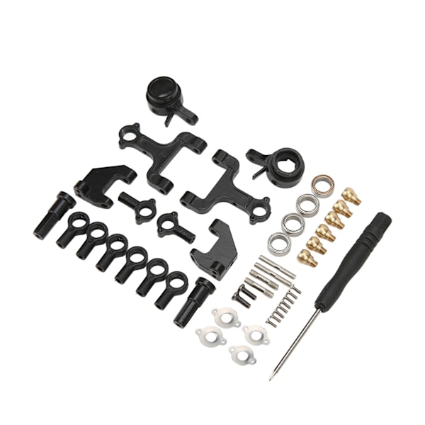 RC Front Upper og Rear Suspension Arms Steering Kit med Pull Rods Steering Linkage for WPL D12 RC Car
