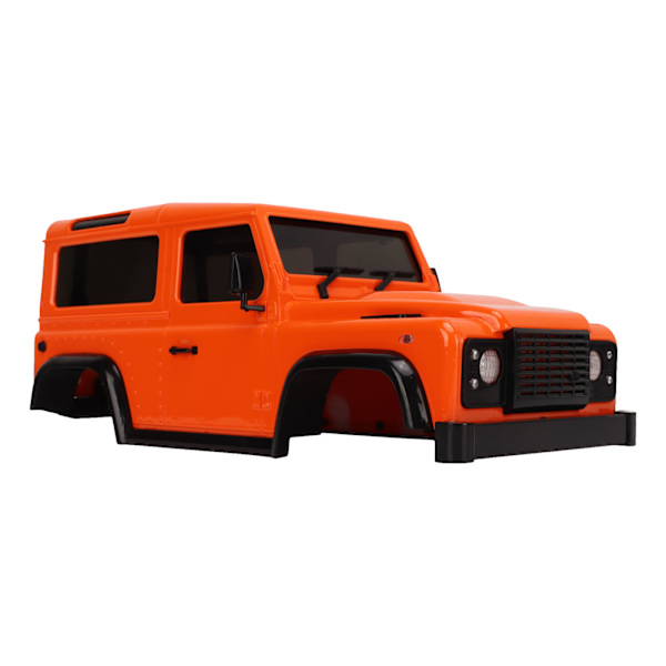 RC-bilkaross med dragstång 144 mm hjulbas RC-bilskal reservdelar för 1/16 1/24 klätterbil orange