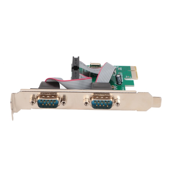 Pcie Expansion Card PCIE Seriell Card Dator Desktop COM Port PCIE till RS232 Interface Dual Serial Port Expansion Card