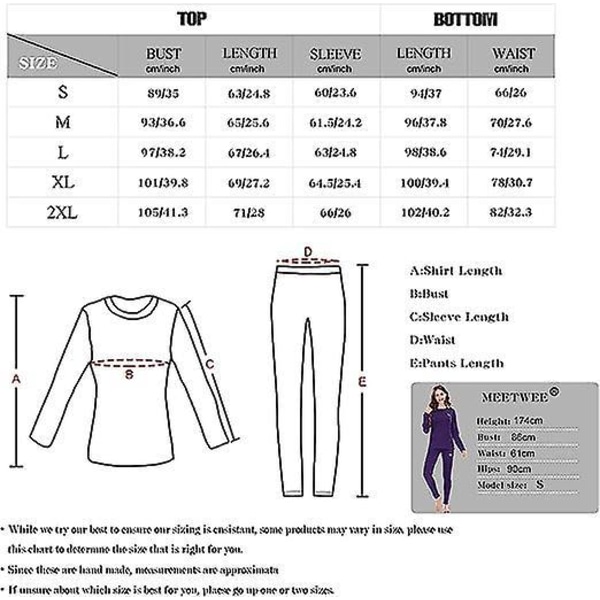 Kvinders fleeceforet termisk undertøjssæt, langærmet top og bundbund, hurtigtørrende jakkesæt