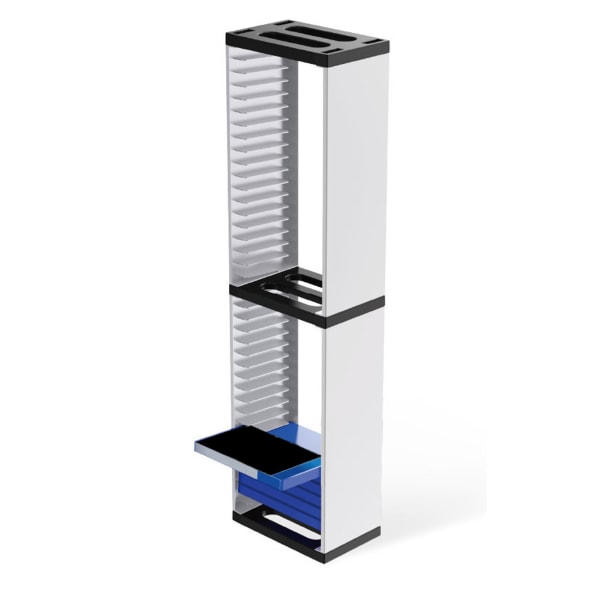 Double Video Game Storage Tower Durable Store 36 spildiske opbevaringshylde til PS5