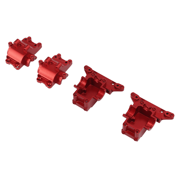 Front og bakre girkasse i aluminiumlegering RC differensialhus for Traxxas LaTrax Teton rød