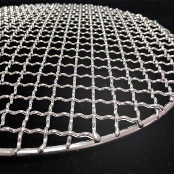 28 cm Round Mesh Grill Grate, Reusable Non-Stick Stainless Steel Cooling Rack, 280mm Grill Accessory Light grey