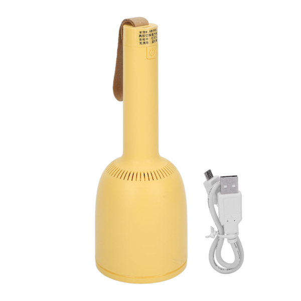 Mini støvsuger 360° rotation Mini skrivebordsstøvsuger Mute stor sugekraft USB opladning håndholdt støvsuger til negle sofa gul