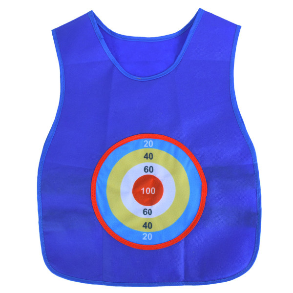 Sticky Ball-tröja för barn Utomhuskastning Sticking Target Game Väst Barn Rolig Sport Toyblue