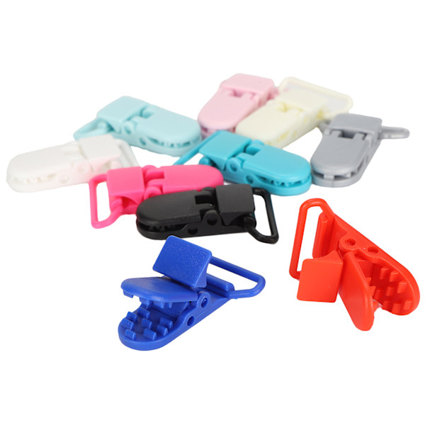 10 st hängslen clips nylon material färgglada fix låsning anknäbb sling clip med spänne