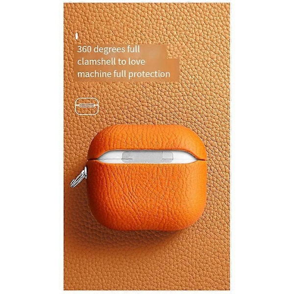 Elegant Mjukt Lychee Mönster Hörlursfodral för Pro-Svart