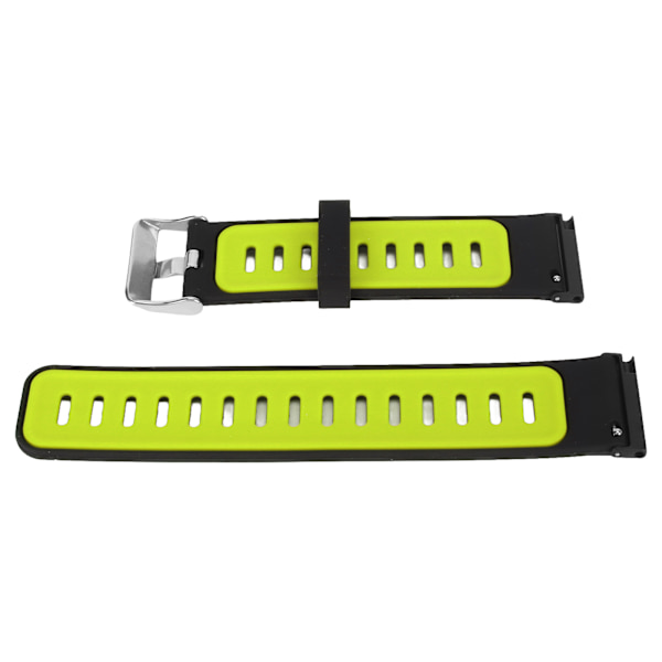 Silikoninen watch hihna urheilullinen metallisolki pikakiinnitys watch watch tarvikkeet Spartan Hr Baro Black Greenille