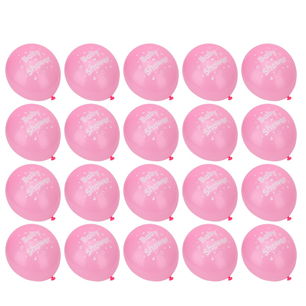 20 stk. 12 tommer latexballoner med bogstaver trykt baby shower fødselsdagsfest favoriserer forsyning lilla