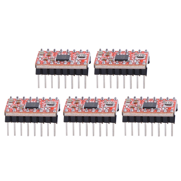 5 stk. Stepper Motor Driver Modul Board til Ramps 1.4 A4988 3D Printer Tilbehør