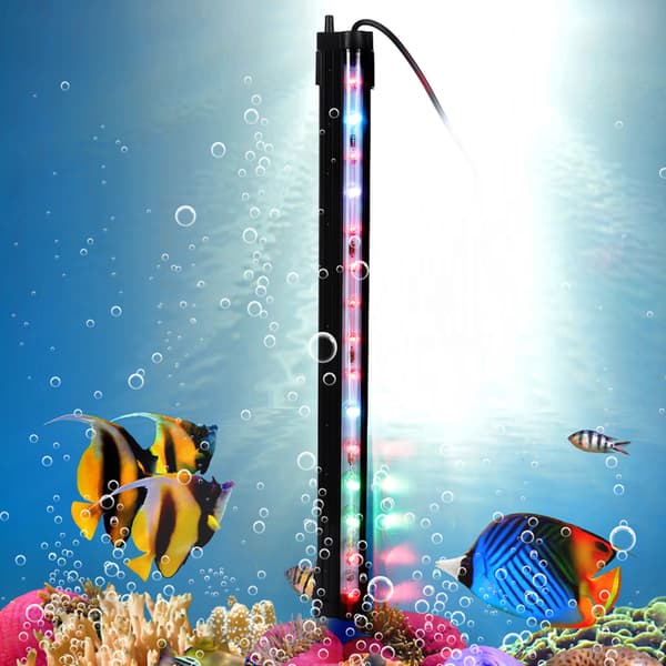 Multifunktionel LED Farverig Lysstribe Boble Lys Bar til Akvarium Fisketank 100-240v EU(DB-40 )