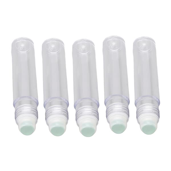 10 st 7ML Roll On-flaska Plast Reseportabel Tom Påfyllningsbar Parfym Eterisk Olja Rollerflaskor