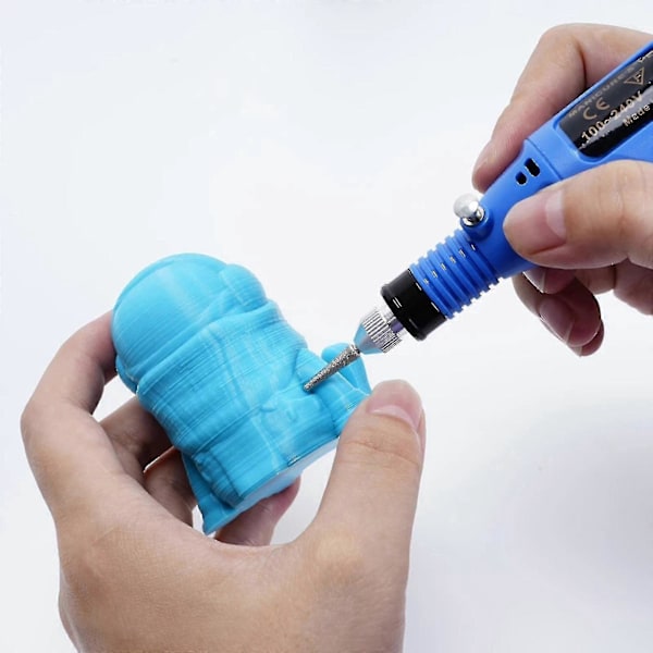 Usb Mini Slipmaskin Med 6 Slipphuvuden 3000-20000 4 Rotationshastigheter Elektrisk Borr Vit