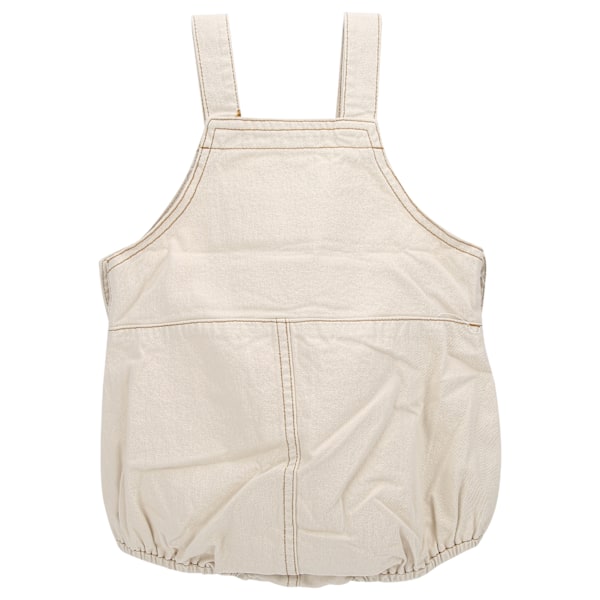 Unisex Baby Romper i Bomull, Ärmlös Jumpsuit i Ett Stycke, Kläder för 0-2 År Gamla Bebisar, Aprikos 80cm