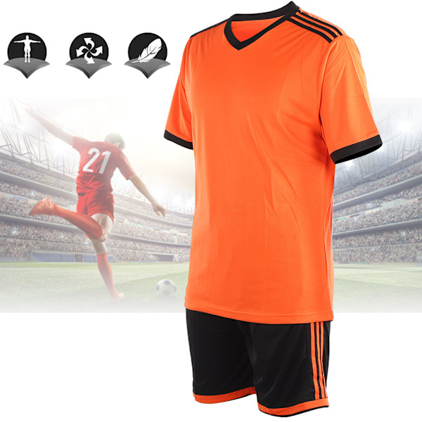 Sommar Vuxen Man Tävling Kortärmad Grupp Uniform Fotbollsdräkt TräningskläderS
