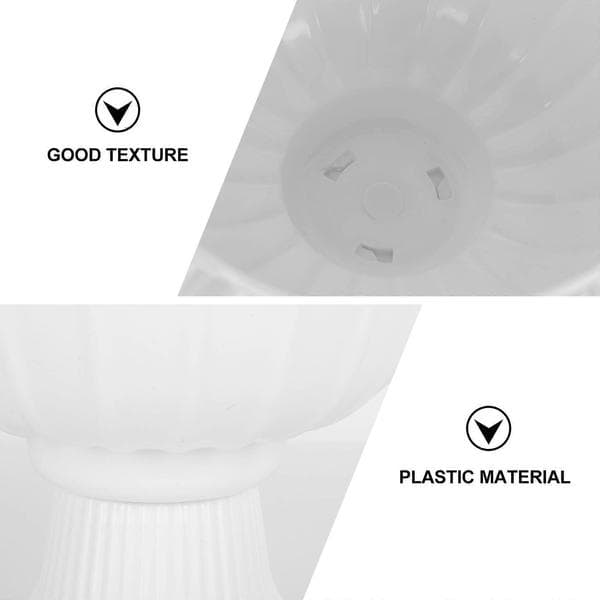Stylish Flower Pot for Garden Use 2pcs Plastic Plant Container